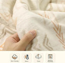 Lahome Trible Printed Blanket Aztec Beige Throw Blanket for Couch Soft Cozy Flannel Fluffy Throw Blanket Fuzzy Retro Throw Blankets for Bed Sofa, Ivory 50''x60'' by CozyNest Decor