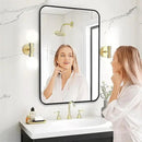 Fabuday Black Bathroom Mirror for Over Sink Wall - 24x36 Rectangle Mirror with Matte Metal Frame, Big Rounded Rectangular Vanity Mirrors for Bedroom, Living Room, Entryway, Horizontally/Vertically by CozyNest Decor