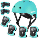 Adjustable Helmet for Ages 3-16 Kids Toddler Boys Girls Youth,Protective Gear with Elbow Knee Wrist Pads for Multi-Sports Skateboarding Bike Riding Scooter Inline skatings Longboard Roller Skate by TinyTreasures Baby Boutique