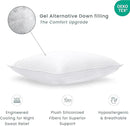 Threadmill Soft Bed Pillows King Size Set of 2 | Down Alternative Cooling Soft Pillows for Sleeping | 20 x 36 Hotel, King Size Pillows 2 Pack for Back, Stomach or Side Sleepers by CozyNest Decor