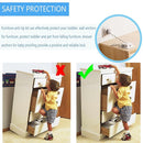 YEYA Anti-Tip No Drill Furniture Anchor with 3M Adhesive 10" Adjustable Straps, Baby Proofing Wall Anchors for Child Safety, Playroom Essentials 2P by TinyTreasures Baby Boutique