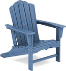 KINGYES HDPE Adirondack Chair, Classic All-Weather Adirondack Chairs, Outdoor Patio Adirondack Chair for Deck Lawn fire Pit, Navy by GreenHaven Gardens