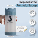 Formula Dispenser - Replaces Hand Scooping - Add Desired Amount with a Few clicks - Baby Formula Container to go - 10ounces Baby Milk Powder Storage - for Home & Travel by TinyTreasures Baby Boutique
