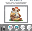 LitEnergy A3 LED Copy Board Light Tracing Box, Ultra-Thin Adjustable USB Power Artcraft LED Trace Light Pad for Tattoo Drawing, Streaming, Sketching, Animation, Stenciling (Silver) by TinyTreasures Baby Boutique