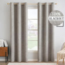 MIULEE 100% Blackout Linen Textured Curtains for Bedroom Solid Thermal Insulated Warm Taupe Grommet Room Darkening Curtains & Drapes Luxury Decor for Living Room Nursery 42 x 90 Inch (2 Panels) by TinyTreasures Baby Boutique