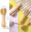 3 Pcs Wood Laundry Stain Brush Stain Remover Brushes with Boar Bristle Small Stain Brush for Clothes for Scrubbing Stains from Furniture Fabric Leather(3 Pcs A) by CozyNest Decor