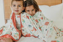 Copper Pearl Jumbo 3-Layer Baby Blanket: Soft Baby Quilts for Boys and Girls | Breathable, Cozy, Toddler Blanket | Baby Quilt for Newborns | 46x46 Premium Polyester/Rayon | Farmstead by CozyNest Decor