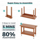 30" Shower Bench, Waterproof Poly Lumber Shower Stool for Shaving Legs, Shower Chair Seat Holds up to 400lbs, Bathroom Bench for Inside Shower, Non-Slip (Brown) by TinyTreasures Baby Boutique