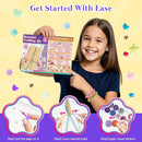 Friendship Bracelet Making Kit with Storage Box,DIY String Bracelet Arts and Craft for Girls Aged 8-12,Kids' Travel Activity Toy Set,Birthday Gifts for Ages 6 7 8 9 10 11 12 Year Old (White/Yellow) by TinyTreasures Baby Boutique