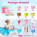 64 Pcs Magnetic Blocks-Princess Castle Collection World,Magnetic Building Blocks for 3+ Year Old Boys & Girls, Creative STEM Sensory Toys,Christmas Birthday Gifts for Kids Ages 3-8 by TinyTreasures Baby Boutique