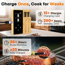 Smart Accurate Wireless Meat Thermometer - 2 Probes for BBQ, Smoking, Grilling, Cooking with Real-Time Alerts, Long Range Bluetooth, Dishwasher Clean, Waterproof for Indoor Outdoor Kitchen Use by TinyTreasures Baby Boutique