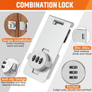 Keyless Cabinet Lock with Combination, Locker Code Lock with 3-Digit Combination, Security Door Lock for Drawers, Lockers, Bifold Doors, Small Doors, Closets, Refrigerators (Silver-1pc) by TinyTreasures Baby Boutique