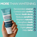 Wellnesse Whitening Hydroxyapatite Toothpaste with Xylitol, Natural Fluoride-Free Teeth Whitening Toothpaste for Adults, Strengthens Enamel, Supports Gum Health, Fresh Mint Flavor, 4 oz (Pack of 3) by CozyNest Decor