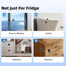 2 Pack Refrigerator Lock with Sticky Adhesive Pads, Child Proof Refrigerator/Fridge/Freezer Door Lock for Toddlers and Kids, Baby Safety Locks for RV Refrigerator, Cabinets and Drawers, Oven (Patent) by TinyTreasures Baby Boutique