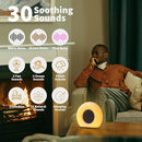 Sound Machine White Noise Machine with 30 Soothing Sounds 36 Levels Volume 5 Timers and Memory Function Effectively Blocks Noise Ideal Sleep Machine for Baby Kids Adults Colors Night Light by TinyTreasures Baby Boutique