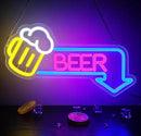 Beer Neon Signs Led Beer Neon Sign for Wall Decor Dimmable Bar Led Sign Neon Sign for Man Cave Bedroom Home Bar Shop Pub Bistro Party Game Room Decor Gifts by CozyNest Decor