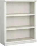 Sauder 3 Tier Book Shelf Wooden Bookcase Multipurpose Bookshelf for Home Office, Living Room, in Glacier Oak by CozyNest Decor
