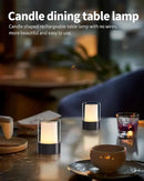 LED 4" Mini Cordless Table Lamp 2 Pack, Outdoor Waterproof Lamp, Rechargeable Battery Operated Lamp, Portable Touch Night Light for Dining Room, Camping, Nursery, Baby, Bar, Party (Black) by CozyNest Decor