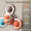 ALASOU 3PCS Pop Suction Cup Spinner Toys for 1 Year Old Boy Girl|Novelty Spinning Tops Toddler Toys Age 1-2|Sensory Baby Bath Toy for Toddlers 1-3|12 18 Months Boy Birthday Gift for Infant by TinyTreasures Baby Boutique