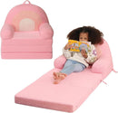 Foldable Kids Sofa, Comfy Rainbow Toddler Couch with Tri Folding Foam Cushions, Comfy Couch for Kid Age 3-6 by TinyTreasures Baby Boutique