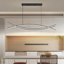 Pendant Light, Linear Pendant Light LED Dimmable Hanging Light Fixture, LED Modern Curved Chandelier, Chandeliers for Dining Room by CozyNest Decor