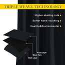NICETOWN Black Blackout Curtains 30 inch Curtains for Kitchen, Grommet Cafe Curtains Solid Window Treatments Sound Reducing for Bedroom, 2 Panels, W37 x L30, 2 Panels by TinyTreasures Baby Boutique