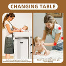 YUFU Baby Changing Table, Diaper Changing Table with Laundry Hamper, 3 Storage Drawers and Pad, Wooden Infant Diaper Changing Station, White by TinyTreasures Baby Boutique
