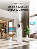 Dreo 11L Smart Humidifier Large Room 700 ft², 100H Cool Mist Air Humidifiers for Bedroom, Top-Fill Self-Cleaning Tank, 26dB, Auto Mode, Aroma Box, RGB Light, Remote & APP Control, Baby, Starlight by TinyTreasures Baby Boutique