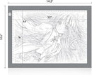 LitEnergy Portable A4 LED Copy Board Light Tracing Box, Silver Ultra-Thin Adjustable USB Power Artcraft LED Trace Light Pad for Tattoo Drawing, Streaming, Sketching, Animation, Stenciling by TinyTreasures Baby Boutique