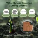 Wood Cutting Board, Carbonized Bamboo Cutting Boards Set With Smooth Surface & Easy Storage For Busy Kitchens, Ideal Charcuterie & Chopping, Durable, Knife-Friendly (4Pcs) by CozyNest Decor