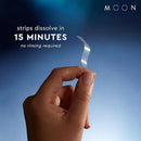 MOON Dissolving Teeth Whitening Strips - Vegan, Easy-to-Use, No Rinse White Strips - Hydrogen Peroxide and Essential Oils Infused Gentle Teeth Whitening Kit - Travel Essentials for Oral Care (56 Ct) by CozyNest Decor