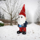 Horror Garden Gnome Decor - 5.5" Halloween Outdoor Statue, Spooky Valentines Gifts & Creepmas Collectible (Weatherproof Resin) by CozyNest Decor