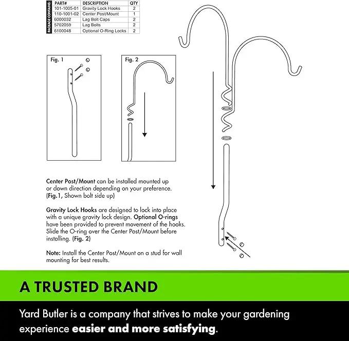 Yard Butler IYTUM-2H Plant Stand, Medium, photo 7 of 8