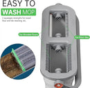Mop and Bucket Set with Wringer Flat Mop Bucket System for Home Floor Cleaning,6 Reusable Microfiber Pads,Extended Stainless Steel Handle,Ideal for Hardwood,Wood,Laminate Floors,and Bathroom Mop by CozyNest Decor