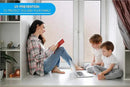 Privacy Window Film: Translucent Static Cling Treatment for Home Security and Decorative Frosted Glass Effect - No Residue, Heat Control, UV Prevention, Easy Removal (Winter Frost, 17.5 x 72 inches) by CozyNest Decor