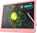 LCD Writing Tablet for Kids, 15 Inch Large Screen Doodle Board Toddler Toys, Drawing Writing Board Tablet, Office Message Notes Board Birthday Gift for 3-12+ Year Old Girls Boys Toys, Pink by TinyTreasures Baby Boutique