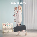 Pamo Babe Travel Crib Lightweight Playpen Baby Playard with Bassinet Portable Mini Playard by TinyTreasures Baby Boutique