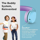 LilGadgets Connect+ Wired Kids Headphones for School with Mic, Volume Limited & Noise Reduction, On-Ear Headset with Cord, SharePort Technology for Multiple Kids & SoftTouch Padding, Blue/Purple by TinyTreasures Baby Boutique
