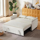 58" Velvet Sofa Bed, 3-in-1 Convertible Pull-Out Sleeper Sofa & Couch with Storage Bag and Adjustable Backrest,Perfect for Small Spaces, Living Room, or Office by CozyNest Decor