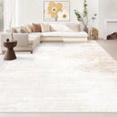 Area Rugs 8x10 Living Room: Washable Rug Modern Abstract Large Rugs Soft Non Slip Neutral Rug Stain Resistant Indoor Carpet for Bedroom Kitchen Dining Room Table Nursery Home Office Rugs(Beige,8'x10') by TinyTreasures Baby Boutique