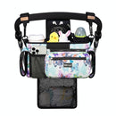 TOPDesign Universal Baby Stroller Organizer, Stroller Caddy with Detachable Mesh Bag & Heightened Insulated Cup Holders & Non-Slip Secure Hooks Accessories, Fits Most Strollers (Butterfly) by TinyTreasures Baby Boutique