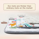 Baby Play Mat - Thicken 50x50 Inch Soft Foam Crawling Mat for Playpen & Floor, Non-Slip Waterproof Playmats for Infants & Toddlers, Portable Foldable & Machine Washable, Dinosaur & Letters by TinyTreasures Baby Boutique