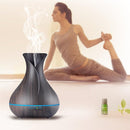 Aroma Essential Oil Diffuser, 400ml Ultrasonic Cool Mist Humidifier with Waterless Auto Shut-Off and Cleaning Kit for Home, Yoga, Office, Spa, Bedroom, Baby Room - Wood Grain by TinyTreasures Baby Boutique