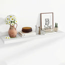 48 Inch Floating Shelves, 12 Inch Deep Floating Shelves for Wall, Floating Shelf with Invisible Brackets, Deep Wall Shelves for Bathroom, Bedroom, Living Room, 1 Pack, White by CozyNest Decor