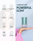 Essential Oil Diffuser Waterless Aromatherapy Diffusers for Home Large Room, Bedroom, Car, Office, Desk, Battery Operated, Small Diffuser for Pure Scent, 100mL Capacity, AN9 (Mint) by TinyTreasures Baby Boutique