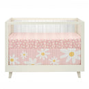 Lambs & Ivy Daisy Dreams 3-Piece Crib Bedding Set - Pink, White, Modern, Garden by TinyTreasures Baby Boutique