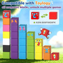 Magnetic Blocks World Building Blocks Edition, STEM Educational Montessori Sensory Learning Toddlers Toys for 3 4 5 Year Old Boys Girls, Number Games 1-10, Birthday Gifts for 3-5 4-8 Year Old Kids by TinyTreasures Baby Boutique