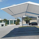 Eden's Decor Straight Flat-Edged Sun Shade Sail Rectangular 9' x 19' Grey UV-Blocking Outdoor Canopy Fabric Cloth Awning for Pergola Patio Garden Backyard Custom Size