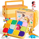 Air Dry Clay for Kids, 24 Colors Modeling Clay Kit with Storage Box & Sculpting Tools, Magic Molding Clay for Boys & Girls Crafts Gift, Age 6-12 Year Olds by TinyTreasures Baby Boutique