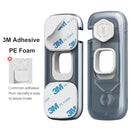 5 Pack Child Proof Refrigerator Lock, QYESWHSR Fridge Locks for Kids with Sticky Adhesive Pads, Child Safety Locks for Doors, RV Refrigerator, Oven Lock Child Safety Baby Cabinet Locks - Clear Updated by TinyTreasures Baby Boutique